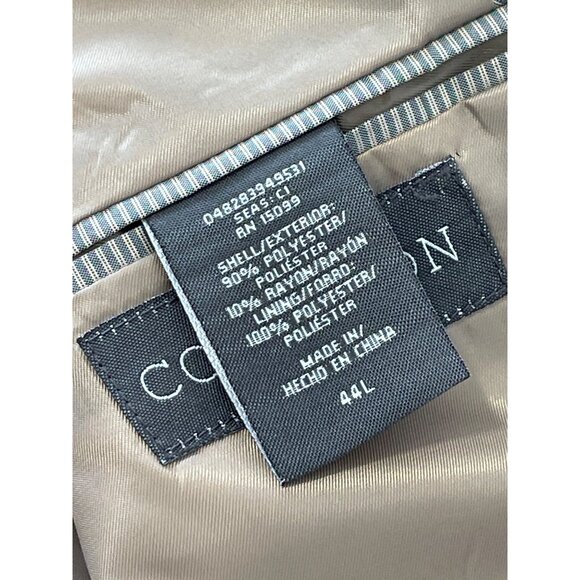 Covington 2 Piece Suit Size 44L Long Blazer Jacket Trouser Pants Career Tan - Picture 4 of 7